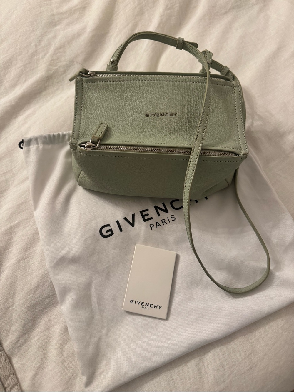 Givenchy Mini Pandora Bag in Mint Green